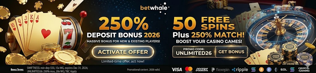 BetWhale deposit bonus 2026
