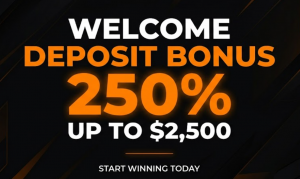 Welcome deposit bonus – 250% up to $2,500